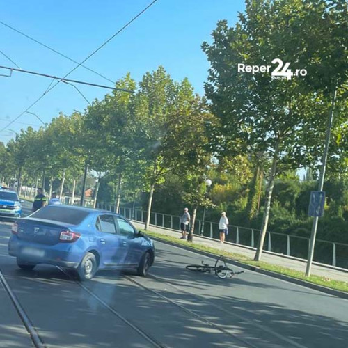 Accident pe Bulevardul Revoluției din Decembrie în Reșița