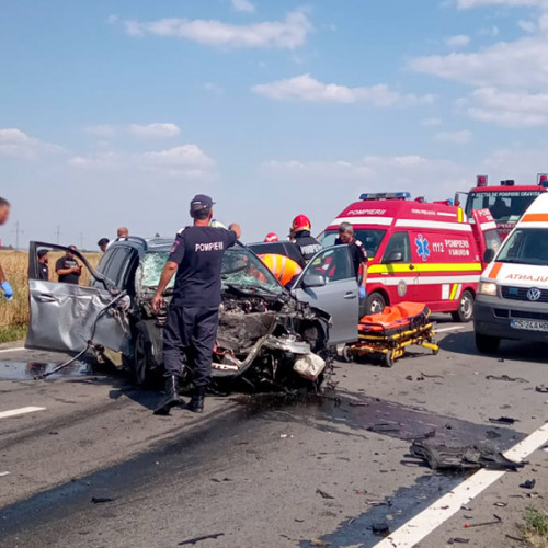 Accident pe DN 57, la ieșirea din localitatea Rădasdia