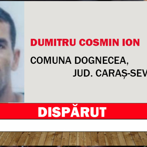 Poliția caută un bărbat dispărut din comuna Dognecea