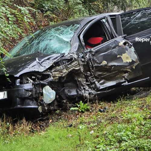 Accident de circulație la km 36 pe DN58, lângă Reșița