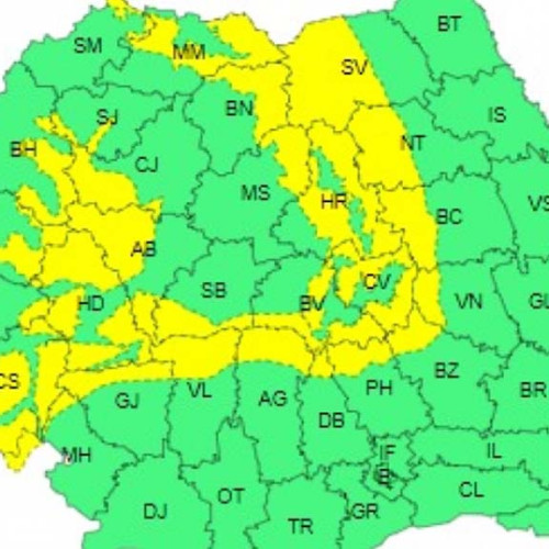 Alertă meteo: Cod galben de viscol în munți