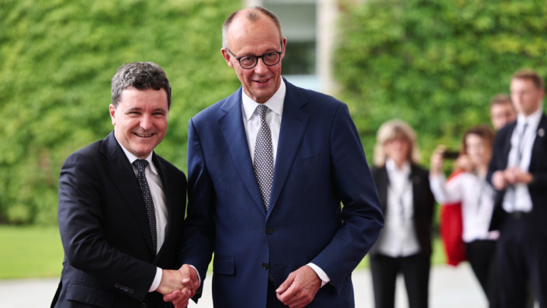 Video Nicuşor Dan, vizită oficială în Germania. Şeful statului s-a întâlnit la Berlin cu cancelarul Merz și președintele Steinmeier