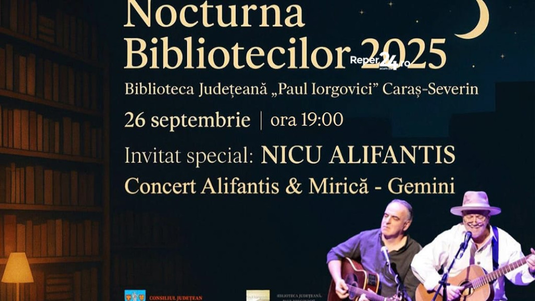 Prima ediție a Nocturnei Bibliotecilor are loc vineri la Biblioteca Județeană „Paul Iorgovici” din Reșița