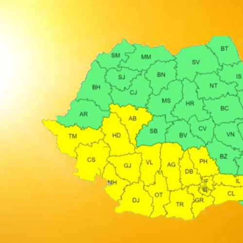 Meteorologii au emis o atenționare cod galben pentru județul Caraș-Severin