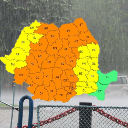 Avertizare meteo actualizată pentru județul Caraș-Severin