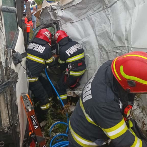 Accident de circulație la ieșirea din municipiul Reșița